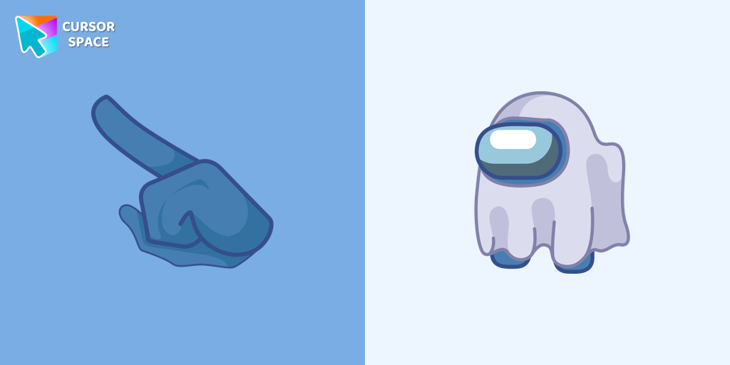 Cursor Among Us Ghost Character Pack